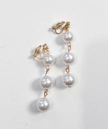 YU-KA:トリプルパール イヤリング triple Pearl earring