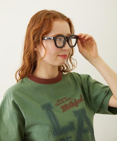 MILKFED.（ミルクフェド）の「THICK WELLINGTON SUNGLASSES（サングラス・レディース・ブラック/カーキ/ブラウン・ONE SIZE）」の7枚目の写真