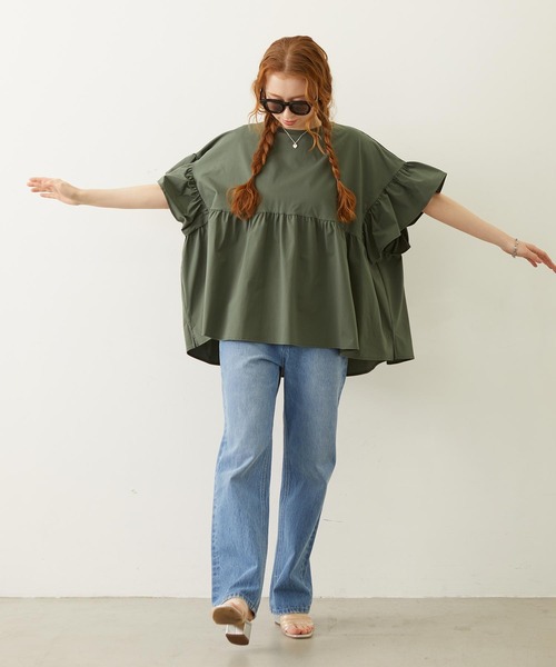 MILKFED.（ミルクフェド）の「THICK WELLINGTON SUNGLASSES（サングラス・レディース・ブラック/カーキ/ブラウン・ONE SIZE）」の16枚目の写真