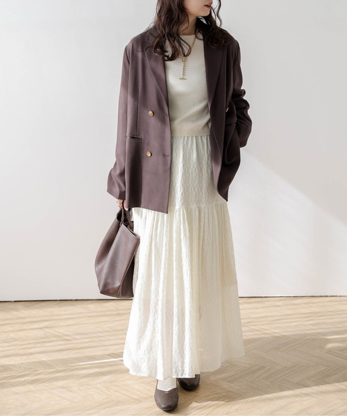 AMELY(エミリー)の「デザインレーススカート(スカート・レディース・ピンク/アイボリー/ブラック・フリー)」の22枚目の写真