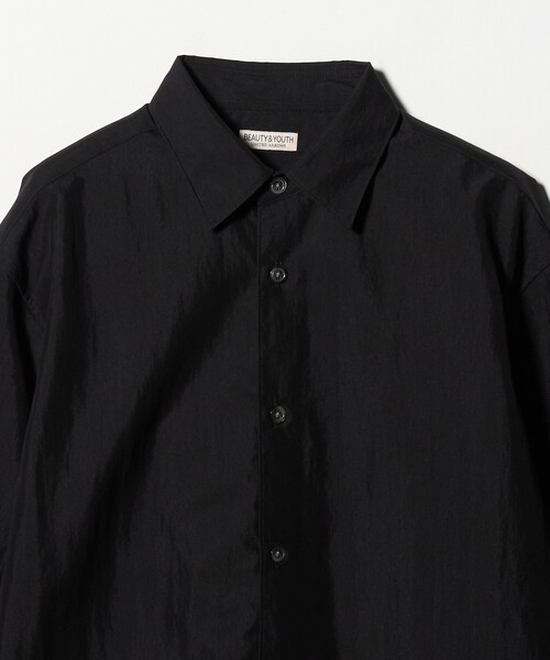 BEAUTY&YOUTH UNITED ARROWS（ビューティーアンドユースユナイテッドアローズ）の「FLFY コットンナイロン グランデテーパード シャツ GRANDE TAPERD型（シャツ/ブラウス・メンズ・ダークグレー/ブラック・S/XL/M/L）」の10枚目の写真