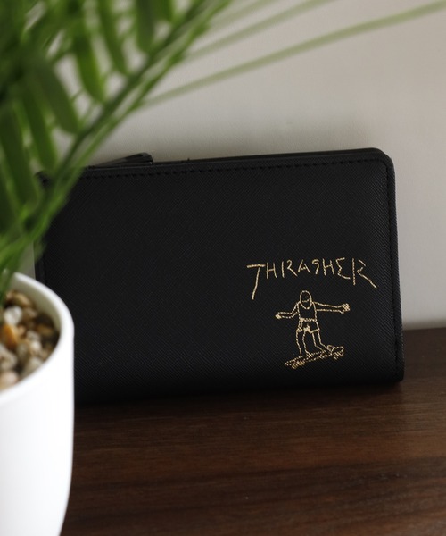 THRASHER（スラッシャー）の「THRASHER　スケボー箔押し財布　長財布＆2つ折り財布（財布・メンズ・ゴールド系/シルバー/ゴールド/シルバー系・F/FREE）」の4枚目の写真