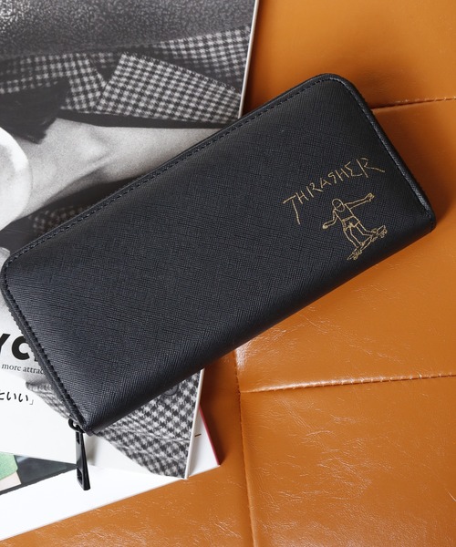 THRASHER（スラッシャー）の「THRASHER　スケボー箔押し財布　長財布＆2つ折り財布（財布・メンズ・ゴールド系/シルバー/ゴールド/シルバー系・F/FREE）」の3枚目の写真