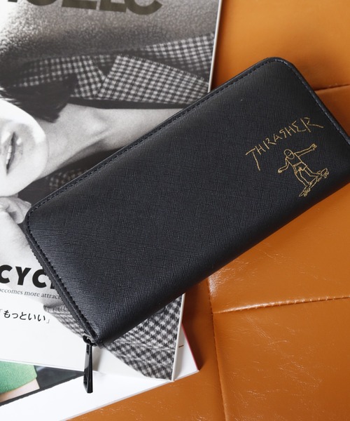 THRASHER（スラッシャー）の「THRASHER　スケボー箔押し財布　長財布＆2つ折り財布（財布・メンズ・ゴールド系/シルバー/ゴールド/シルバー系・F/FREE）」の8枚目の写真