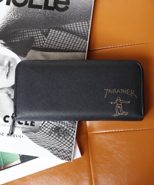 THRASHER（スラッシャー）の「THRASHER　スケボー箔押し財布　長財布＆2つ折り財布（財布・メンズ・ゴールド系/シルバー/ゴールド/シルバー系・F/FREE）」の9枚目の写真