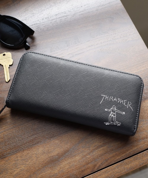 THRASHER（スラッシャー）の「THRASHER　スケボー箔押し財布　長財布＆2つ折り財布（財布・メンズ・ゴールド系/シルバー/ゴールド/シルバー系・F/FREE）」の5枚目の写真