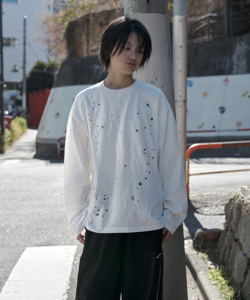 SUPERSUB(スーパーサブ)の「ペインティングフレッシュウェーブ長袖Tシャツ - オフホワイト(Tシャツ/カットソー・レディース・その他・MEDIUM/LARGE)」の3枚目の写真
