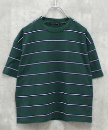 SHISKY（シスキー）の「ビッグシルエットボーダー半袖Tシャツ（Tシャツ/カットソー）」