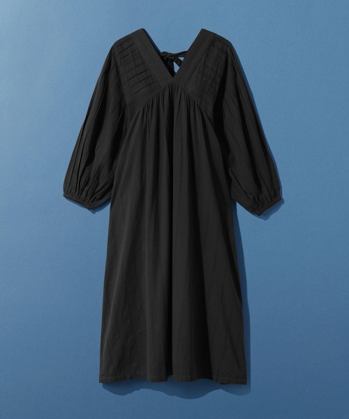 LEPSIM(レプシィム)の「ストライプリボンワンピース 634461(ワンピース・レディース・アイボリー/ブラック・FREE)」の2枚目の写真