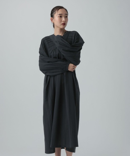 LEPSIM(レプシィム)の「ストライプリボンワンピース 634461(ワンピース・レディース・アイボリー/ブラック・FREE)」の4枚目の写真