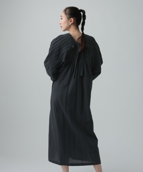 LEPSIM(レプシィム)の「ストライプリボンワンピース 634461(ワンピース・レディース・アイボリー/ブラック・FREE)」の5枚目の写真