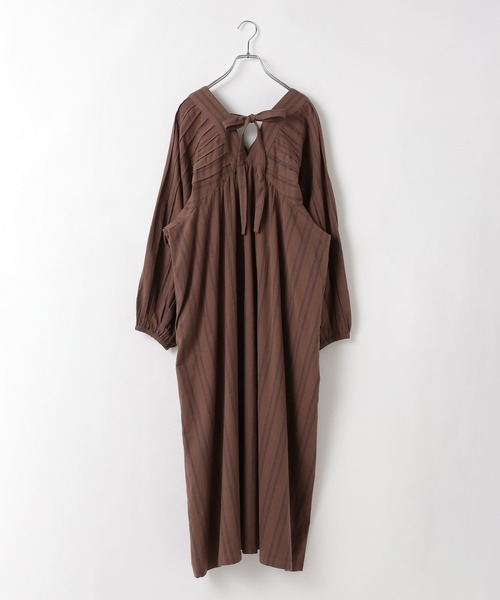 LEPSIM(レプシィム)の「ストライプリボンワンピース 634461(ワンピース・レディース・アイボリー/ブラック・FREE)」の11枚目の写真