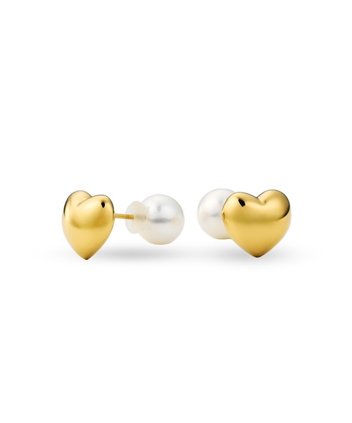 AFFECT(アフェクト)の「Pearl Pierced(Heart)(ピアス(両耳用)・レディース・シルバー/ゴールド・FREE)」の1枚目の写真