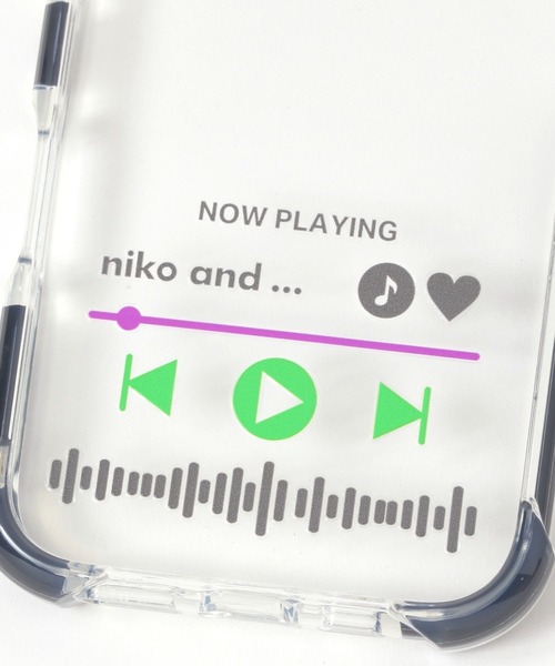 niko and...(ニコアンド)の「Music Player風iPhoneケース(iPhone16)(スマホケース/カバー・レディース・ライトブルー/ブラック/オレンジ・0)」の9枚目の写真