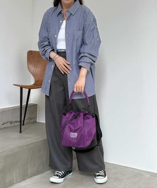 FREDRIK PACKERS(フレドリックパッカーズ)の「【FREDRIK PACKERS】WAVE SHOULDER ウェイブショルダー/2WAYショルダー(ショルダーバッグ・レディース・ブラック/チャコールグレー/パープル・FREE)」の15枚目の写真