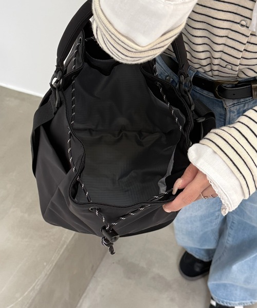 FREDRIK PACKERS(フレドリックパッカーズ)の「【FREDRIK PACKERS】WAVE SHOULDER ウェイブショルダー/2WAYショルダー(ショルダーバッグ・レディース・ブラック/チャコールグレー/パープル・FREE)」の18枚目の写真