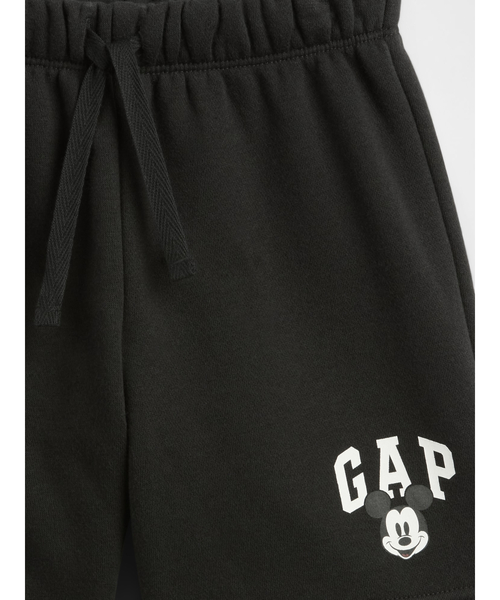GAP（ギャップ）の「babyGap × ディズニー ミッキーマウス リラックスフィット GAPロゴ プルオンショートパンツ（その他パンツ・キッズ・ブラック・70cm/80ｃｍ/90cm/95cm/100cm/105cm/110cm）」の4枚目の写真