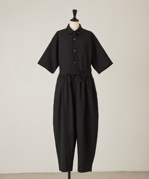 BEARDSLEY（ビアズリー）の「リネンツナギ（サロペット/オーバーオール・レディース・ブラック/ピンク・FREE）」の11枚目の写真