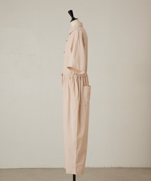 BEARDSLEY（ビアズリー）の「リネンツナギ（サロペット/オーバーオール・レディース・ブラック/ピンク・FREE）」の15枚目の写真