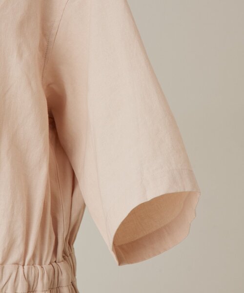 BEARDSLEY（ビアズリー）の「リネンツナギ（サロペット/オーバーオール・レディース・ブラック/ピンク・FREE）」の18枚目の写真