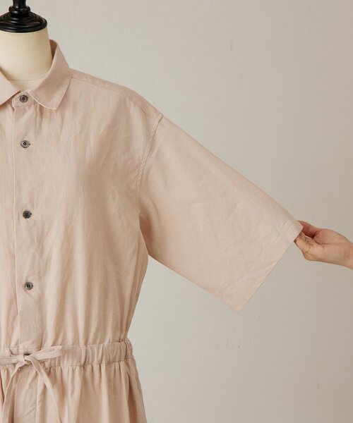 BEARDSLEY（ビアズリー）の「リネンツナギ（サロペット/オーバーオール・レディース・ブラック/ピンク・FREE）」の22枚目の写真