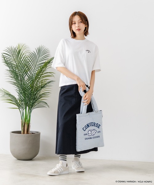 CONVERSE(コンバース)の「【CONVERSE/コンバース】【着るだけでコーディネートの主役に!】CONVERSE×OSAMUGOODS 天竺 CAT サガラ刺繍Tシャツ キャラクター カジュアル レトロポップ ギフト(Tシャツ/カットソー・レディース・ホワイト/ブラック・MEDIUM/LARGE)」の11枚目の写真