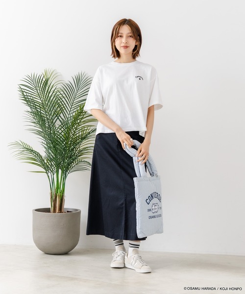 CONVERSE(コンバース)の「【CONVERSE/コンバース】【着るだけでコーディネートの主役に!】CONVERSE×OSAMUGOODS 天竺 CAT サガラ刺繍Tシャツ キャラクター カジュアル レトロポップ ギフト(Tシャツ/カットソー・レディース・ホワイト/ブラック・MEDIUM/LARGE)」の13枚目の写真