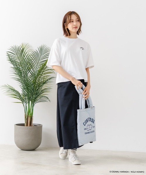 CONVERSE(コンバース)の「【CONVERSE/コンバース】【着るだけでコーディネートの主役に!】CONVERSE×OSAMUGOODS 天竺 CAT サガラ刺繍Tシャツ キャラクター カジュアル レトロポップ ギフト(Tシャツ/カットソー・レディース・ホワイト/ブラック・MEDIUM/LARGE)」の14枚目の写真