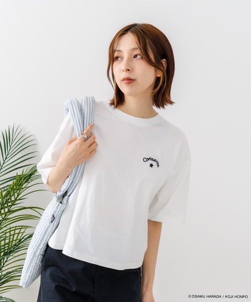 CONVERSE(コンバース)の「【CONVERSE/コンバース】【着るだけでコーディネートの主役に!】CONVERSE×OSAMUGOODS 天竺 CAT サガラ刺繍Tシャツ キャラクター カジュアル レトロポップ ギフト(Tシャツ/カットソー・レディース・ホワイト/ブラック・MEDIUM/LARGE)」の17枚目の写真