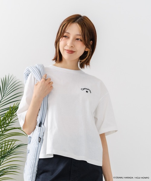 CONVERSE(コンバース)の「【CONVERSE/コンバース】【着るだけでコーディネートの主役に!】CONVERSE×OSAMUGOODS 天竺 CAT サガラ刺繍Tシャツ キャラクター カジュアル レトロポップ ギフト(Tシャツ/カットソー・レディース・ホワイト/ブラック・MEDIUM/LARGE)」の18枚目の写真