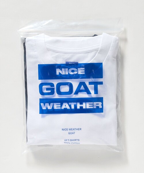 NICE WEATHER（ナイスウェザー）の「【別注】＜GOAT＞2パック Tシャツ（Tシャツ/カットソー・メンズ・ホワイト・XL/L/M/S）」の18枚目の写真