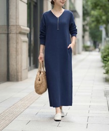 STYLE DELI（スタイルデリ）の「サーマル編みVネックワンピース（ワンピース）」