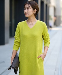 STYLE DELI（スタイルデリ）の「サーマル編みVネックワンピース（ワンピース）」