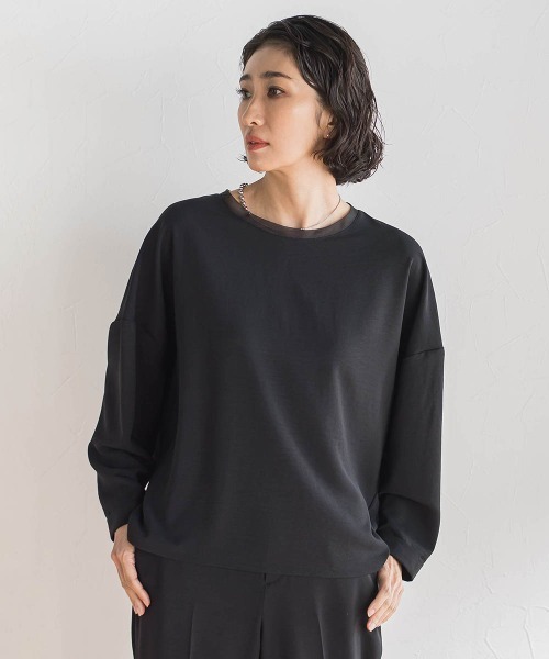 la.f…(ラエフ)の「ハイストレッチカルゼブラウス(シャツ/ブラウス・レディース・ブラック/ライトブルー/オフホワイト/チャコールグレー・9号)」の19枚目の写真
