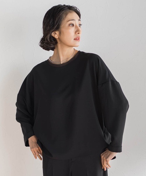la.f…(ラエフ)の「ハイストレッチカルゼブラウス(シャツ/ブラウス・レディース・ブラック/ライトブルー/オフホワイト/チャコールグレー・9号)」の20枚目の写真