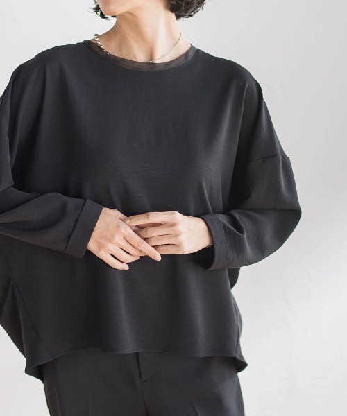 la.f…(ラエフ)の「ハイストレッチカルゼブラウス(シャツ/ブラウス・レディース・ブラック/ライトブルー/オフホワイト/チャコールグレー・9号)」の22枚目の写真