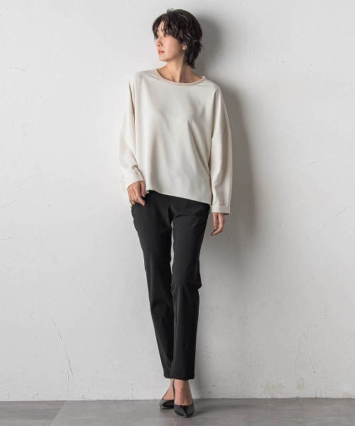 la.f…(ラエフ)の「ハイストレッチカルゼブラウス(シャツ/ブラウス・レディース・ブラック/ライトブルー/オフホワイト/チャコールグレー・9号)」の13枚目の写真