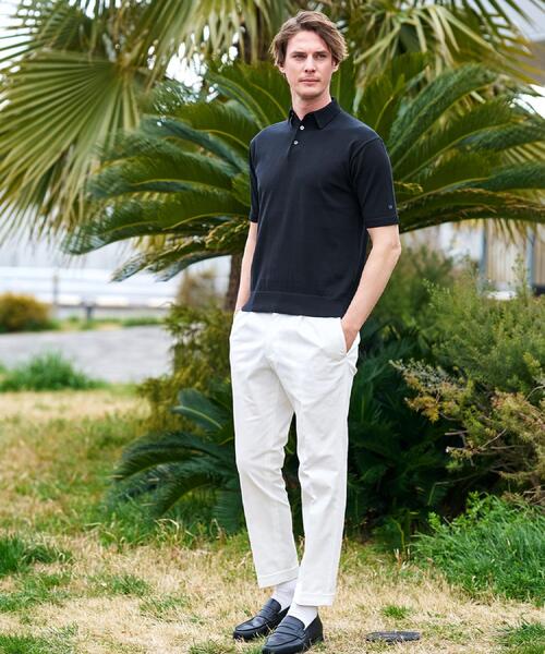 DRESSTERIOR(ドレステリア)の「【干場義雅×DRESSTERIOR/再入荷】ウォッシャブル ニットポロシャツ(ニット/セーター・メンズ・ブルー系その他/ブラック・90/91/92/94)」の6枚目の写真