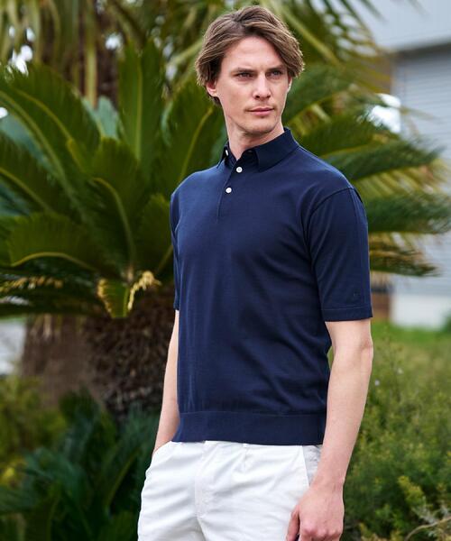DRESSTERIOR(ドレステリア)の「【干場義雅×DRESSTERIOR/再入荷】ウォッシャブル ニットポロシャツ(ニット/セーター・メンズ・ブルー系その他/ブラック・90/91/92/94)」の17枚目の写真