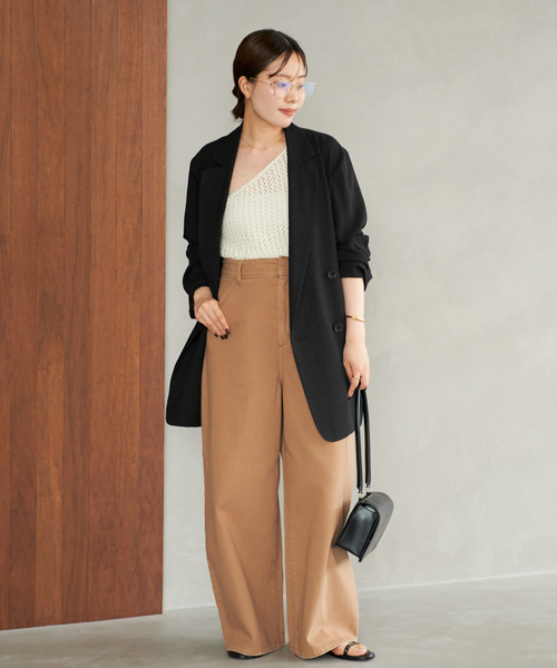 【2024SS】美品 ✨ Plage R’IAM AIR ダブルジャケット 麻混 一部店舗・WEB限定追加》R'IAM AIR ジャケット（その他アウター
