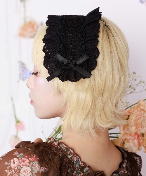 コットンレースヘッドドレス（その他ヘアアクセサリー）｜myu:loret