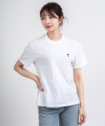 【Ami Paris】オーガニックコットンTシャツ ユニセックス 半袖Tシャツ