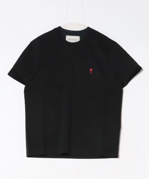 AMI Alexandre Mattiussi(アミアレクサンドルマテュッシ)の「【Ami Paris】オーガニックコットンTシャツ ユニセックス 半袖Tシャツ(Tシャツ/カットソー・レディース・ホワイト/ブラック・S/M/L/XL/XS/XXS)」の2枚目の写真