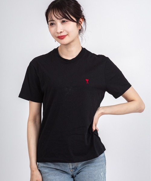 AMI Alexandre Mattiussi(アミアレクサンドルマテュッシ)の「【Ami Paris】オーガニックコットンTシャツ ユニセックス 半袖Tシャツ(Tシャツ/カットソー・レディース・ホワイト/ブラック・S/M/L/XL/XS/XXS)」の21枚目の写真