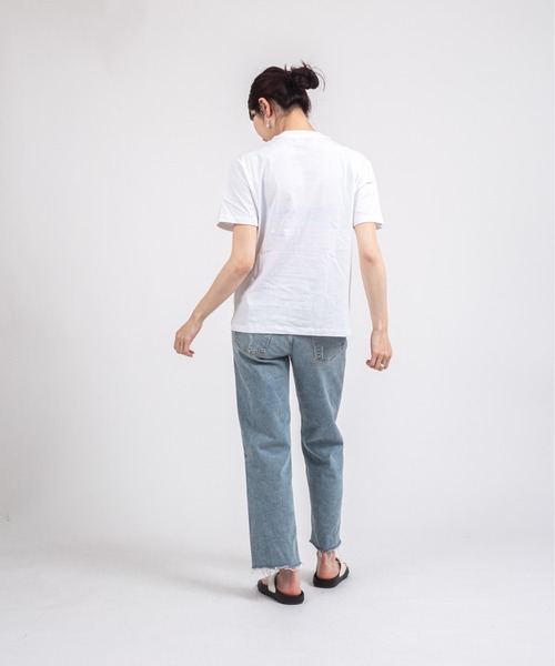 AMI Alexandre Mattiussi(アミアレクサンドルマテュッシ)の「【Ami Paris】オーガニックコットンTシャツ ユニセックス 半袖Tシャツ(Tシャツ/カットソー・レディース・ホワイト/ブラック・S/M/L/XL/XS/XXS)」の8枚目の写真