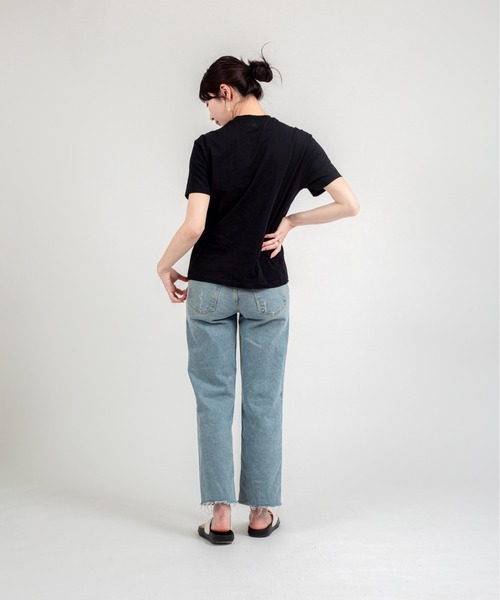 AMI Alexandre Mattiussi(アミアレクサンドルマテュッシ)の「【Ami Paris】オーガニックコットンTシャツ ユニセックス 半袖Tシャツ(Tシャツ/カットソー・レディース・ホワイト/ブラック・S/M/L/XL/XS/XXS)」の11枚目の写真