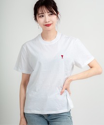 AMI Alexandre Mattiussi（アミアレクサンドルマテュッシ）の「【Ami Paris】オーガニックコットンTシャツ　ユニセックス　半袖Tシャツ（Tシャツ/カットソー）」