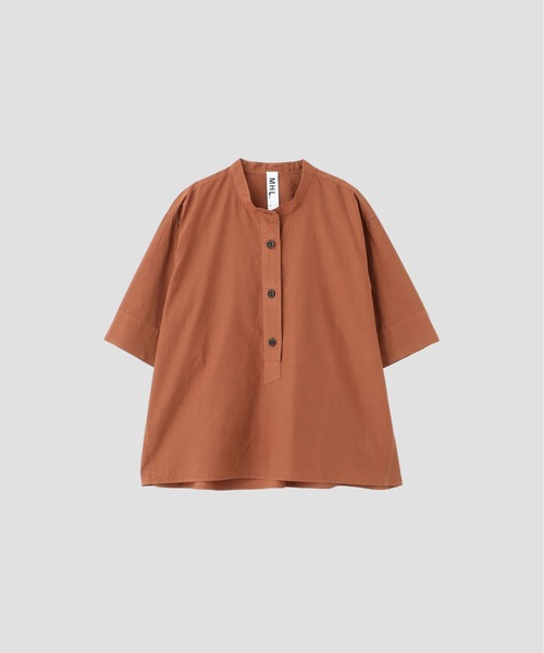 MHL.（エムエイチエル）の「COTTON RAMIE POPLIN（シャツ/ブラウス・レディース・ホワイト/ブルー/オレンジ・1/2）」の13枚目の写真