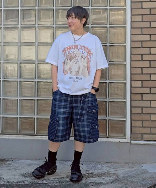Candy Stripper(キャンディストリッパー)の「SHIH TZU METAL Tシャツ(Tシャツ/カットソー・レディース・ブラック/ライトブルー/オフホワイト・FREE)」の7枚目の写真