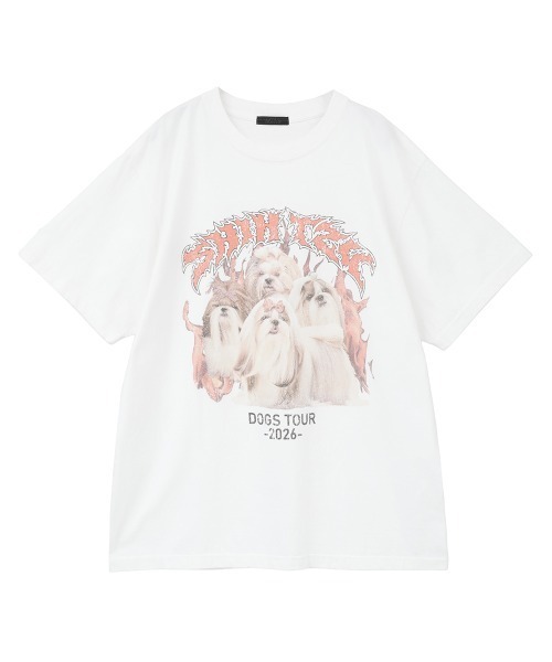 Candy Stripper(キャンディストリッパー)の「SHIH TZU METAL Tシャツ(Tシャツ/カットソー・レディース・ブラック/ライトブルー/オフホワイト・FREE)」の20枚目の写真